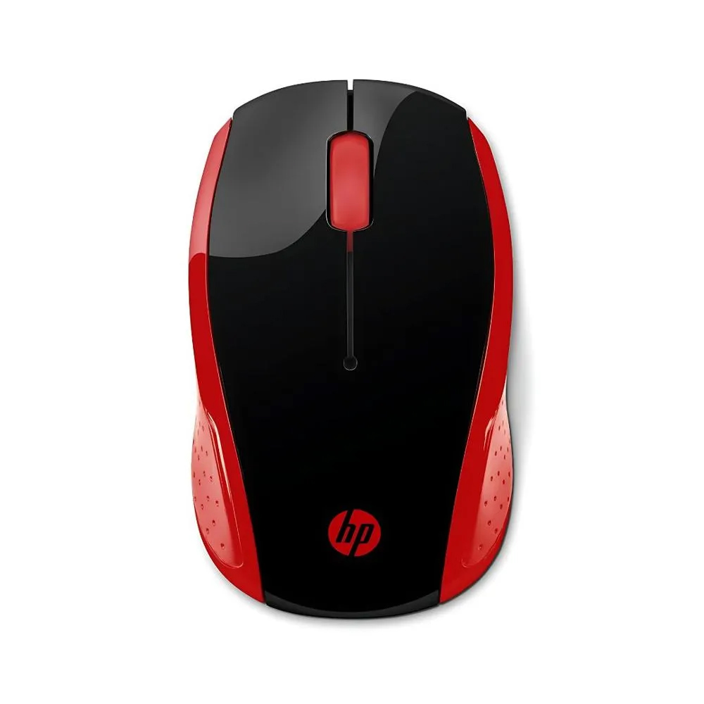 MOUSE INALÁMBRICO HP 200 ROJO - ERGONOMÍA AVANZADA Y CONEXIÓN RÁPIDA PARA UN MEJOR RENDIMIENTO - 1