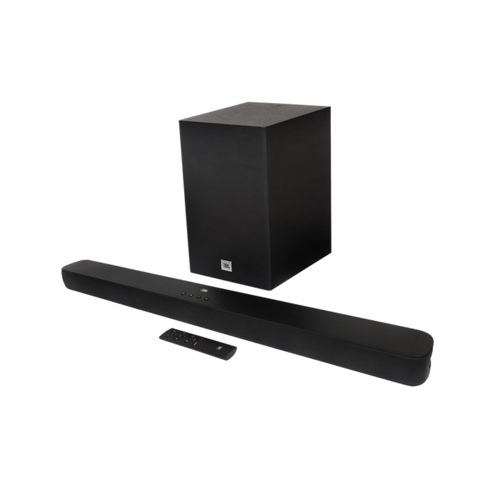 BARRA DE SONIDO JBL SB180 CON BLUETOOTH Y CONEXIÓN POR CABLE - ESTILO ELEGANTE EN NEGRO - 1
