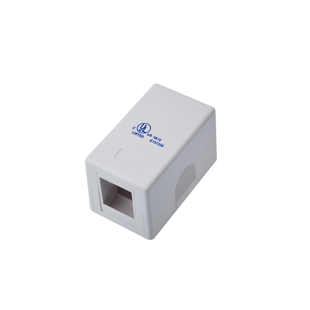 ROSETA ADOSABLE DIXON JE301/WH 1 PUERTO COLOR BLANCO - 1