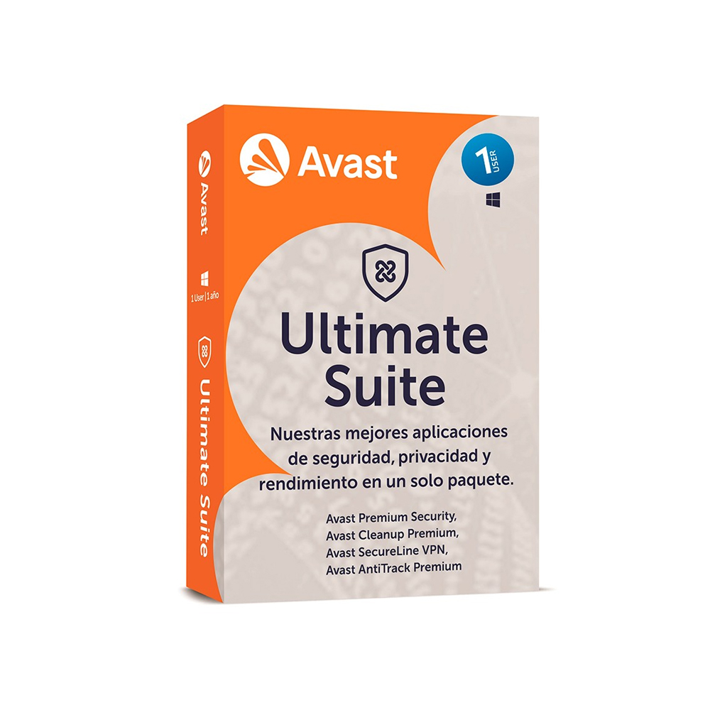 ANTIVIRUS AVAST ULTIMATE SUITE 12 MESES - PROTECCIÓN COMPLETA PARA PC, MAC Y DISPOSITIVOS MÓVILES - 1