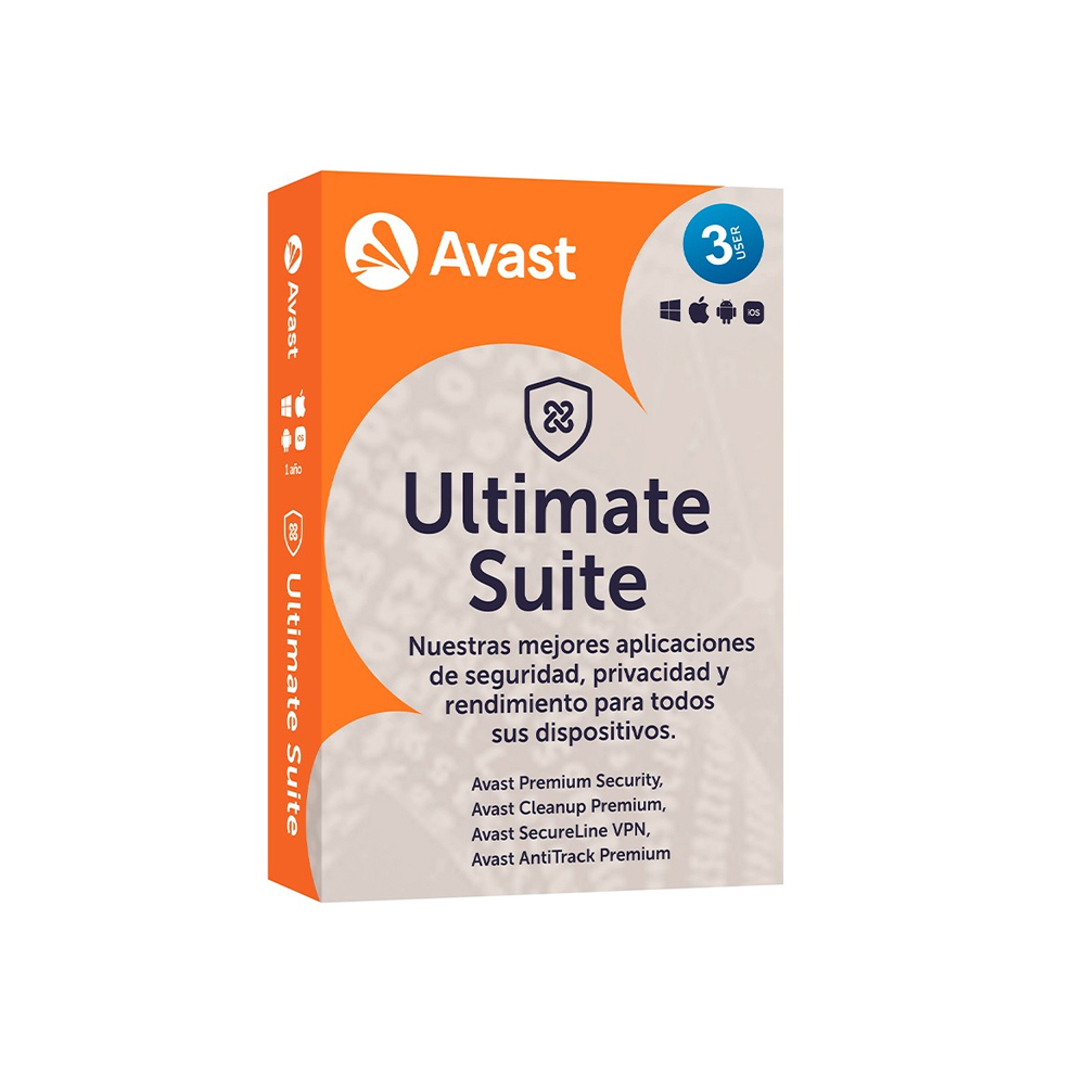 ANTIVIRUS AVAST ULTIMATE SUITE 3 PCS | PROTECCIÓN TOTAL POR 12 MESES, SEGURIDAD AVANZADA - 1