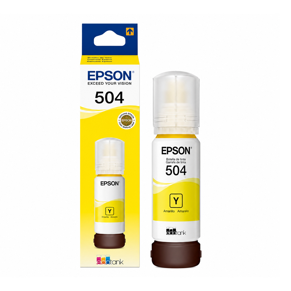 TINTA EPSON 504 AMARILLO 70ML COMPATIBLE L4150 L4160 L6171 - 1
