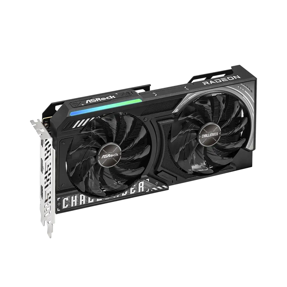 TARJETA DE VIDEO ASROCK RX 9060XT 16GB CHALLENGER GDDR6 128 BITS, IDEAL PARA GAMING Y CREATIVIDAD - 1