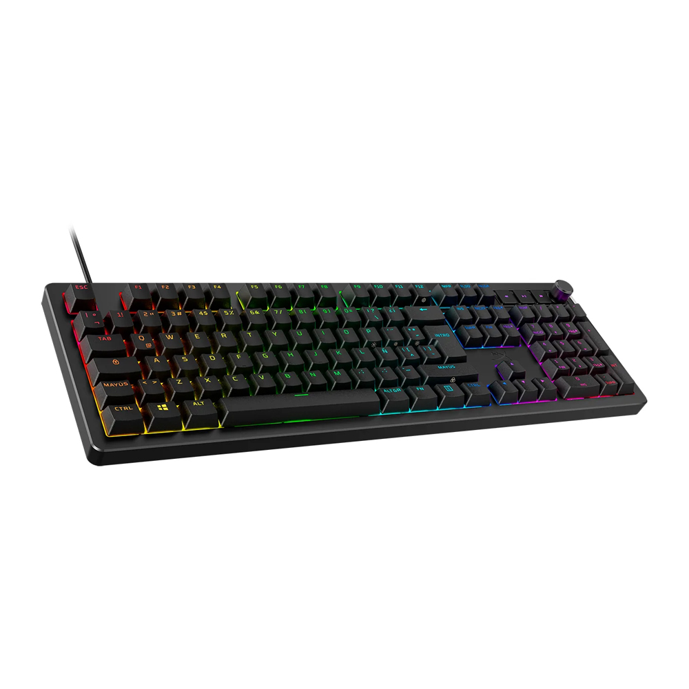 TECLADO GAMING HYPERX ALLOY RISE - TECLADO MECÁNICO RETROILUMINADO, COMPACTO Y ERGONÓMICO - 1