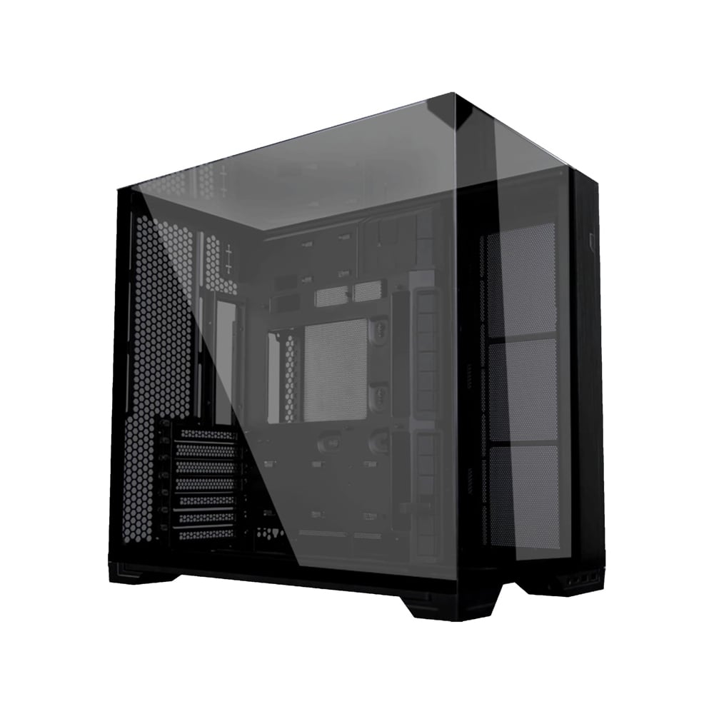 CASE MID TOWER LIAN LI O11 VISION COMPACT CON VENTILACIÓN MEJORADA EN COLOR NEGRO - 1