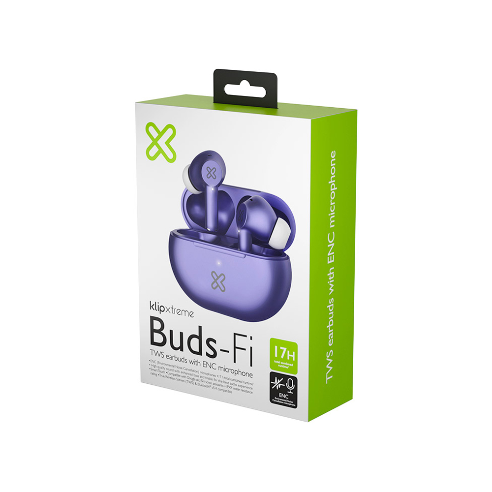 AURICULARES INALÁMBRICOS KLIP XTREME TRUE WIRELESS PARA IPHONE, TABLET Y DISPOSITIVOS PORTÁTILES - 1