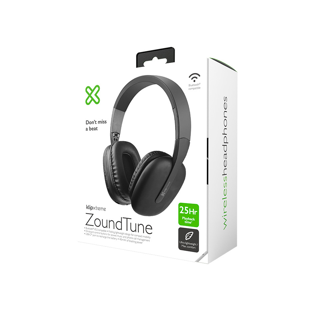 AURICULAR KLIP XTREME ZOUNDTUNE KWH-010BK BLUETOOTH BLACK, SONIDO ENVOLVENTE, DISEÑO CÓMODO Y LIGERO - 1