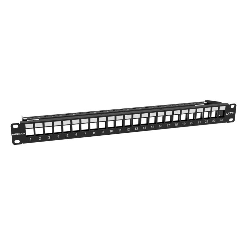 PANEL DE CONEXIÓN DE DATOS HIKVISION 24 PUERTOS, IDEAL PARA REDES DE ALTA VELOCIDAD Y GESTIÓN EFICIENTE - 1