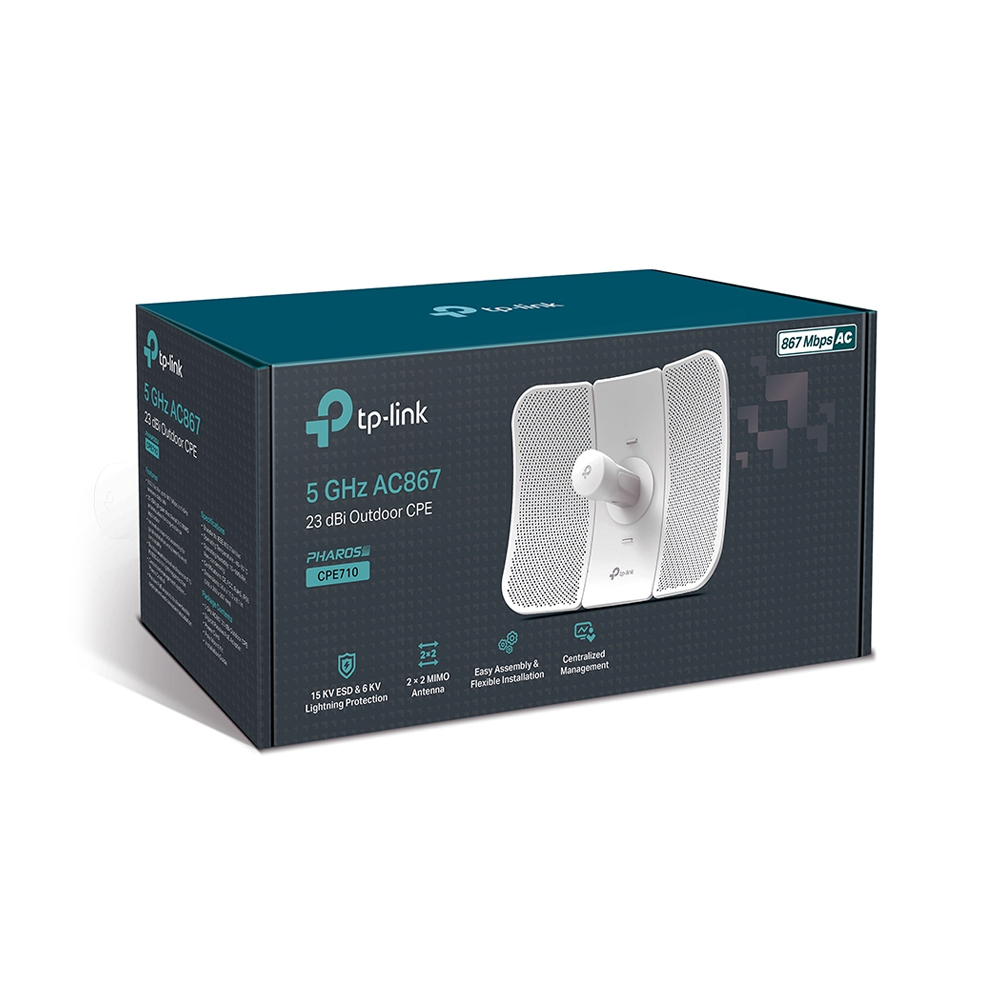 ACCESS POINT TP-LINK CPE 5GHZ AC867 - ANTENA EXTERIOR 23DBI PARA MEJOR CONEXIÓN WI-FI - 1