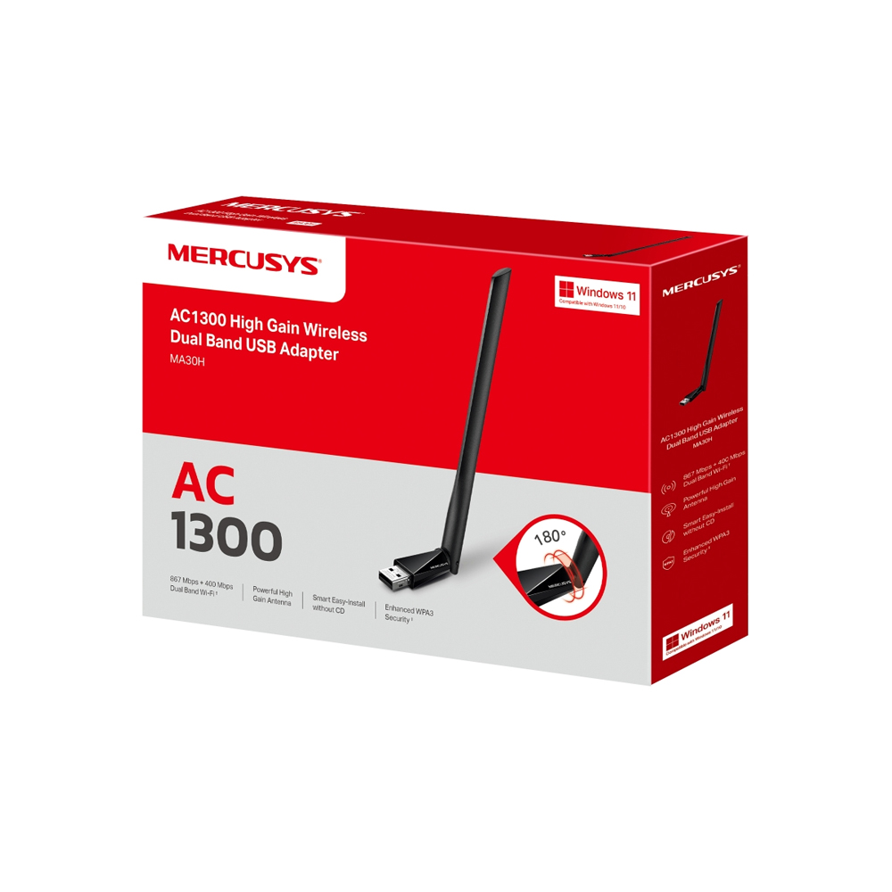ROUTER TP-LINK MERCUSYS MA30H AC1300, DOBLE BANDA, ALTA VELOCIDAD, IDEAL PARA JUEGOS Y STREAMING - 1