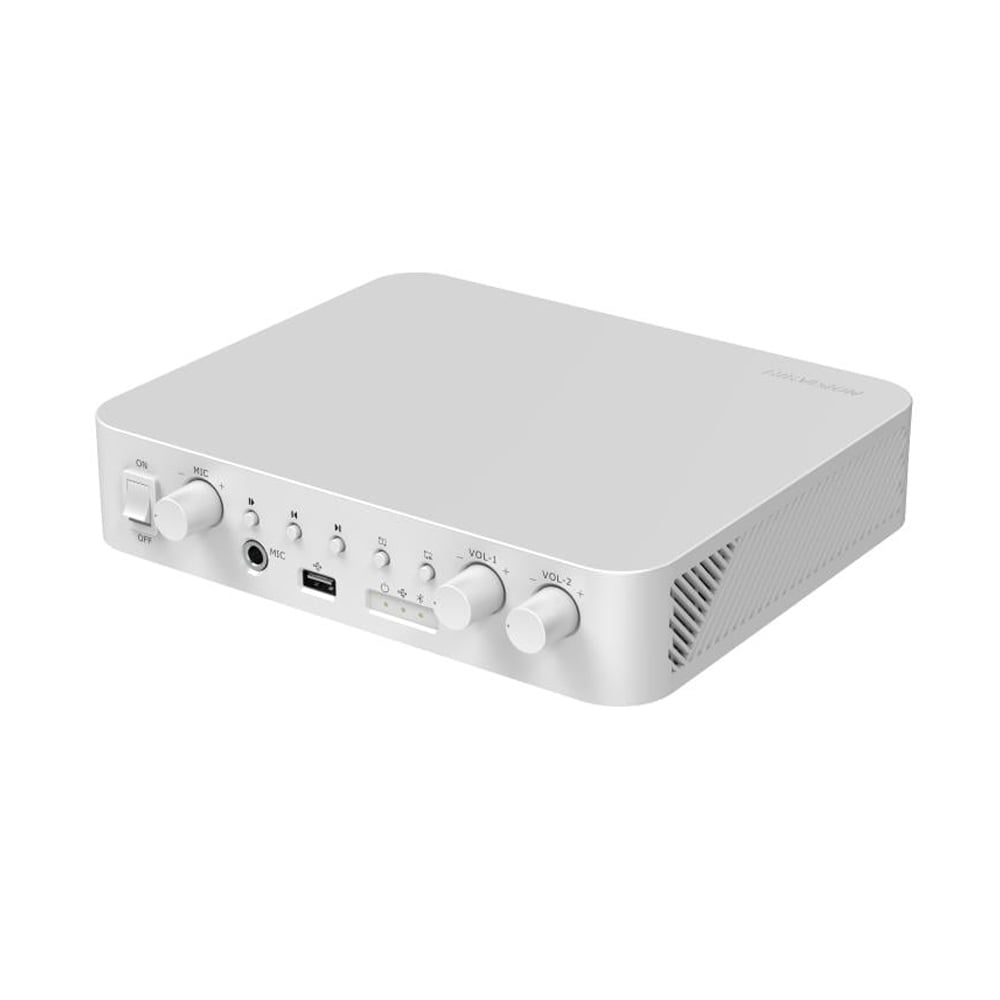 AMPLIFICADOR HIKVISION 2 CANALES 60W CON BLUETOOTH - SONIDO POTENTE Y CONECTIVIDAD INALÁMBRICA - 1