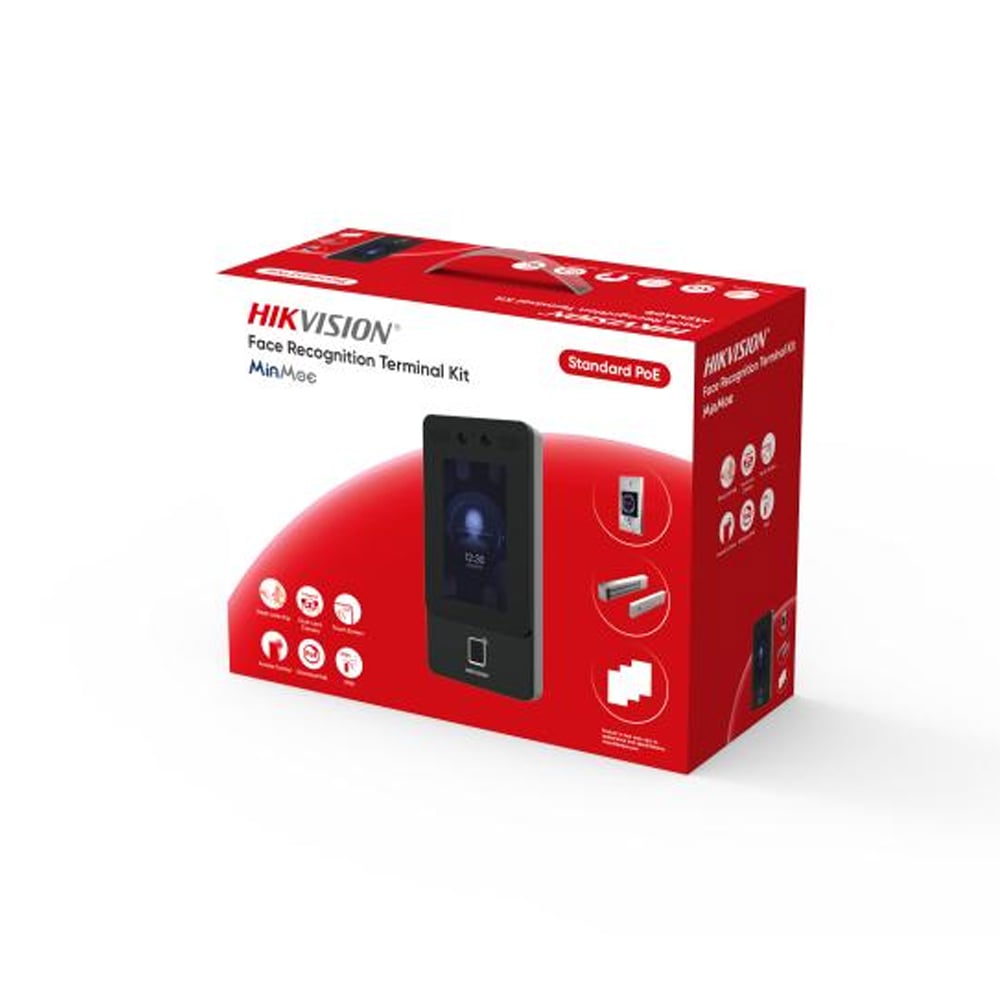 CONTROL DE ACCESO HIKVISION DS-KAS342 RECONOCIMIENTO FACIAL, CERRADURA MAGNÉTICA - 1