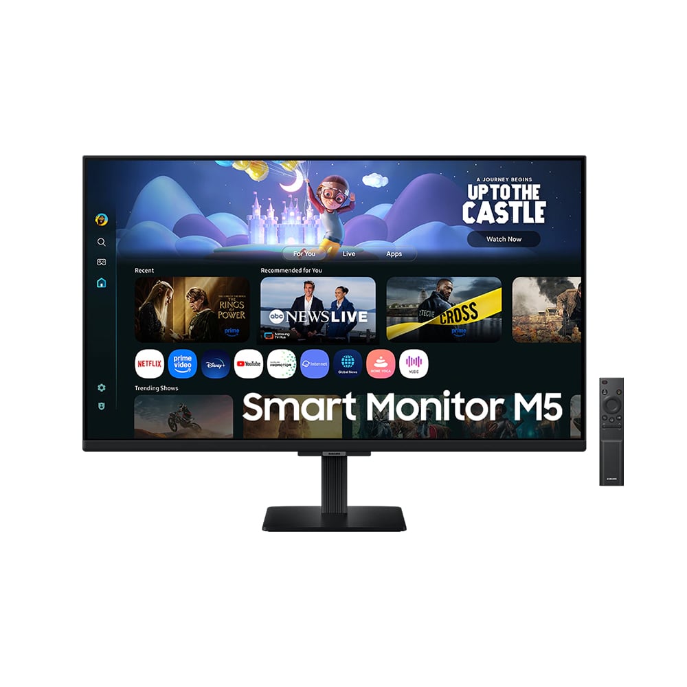 MONITOR SAMSUNG SMART M5 DE 27', FHD, WIFI, BLUETOOTH, NEGRO, CON PARLANTE Y CONTROL INTEGRADO - 1
