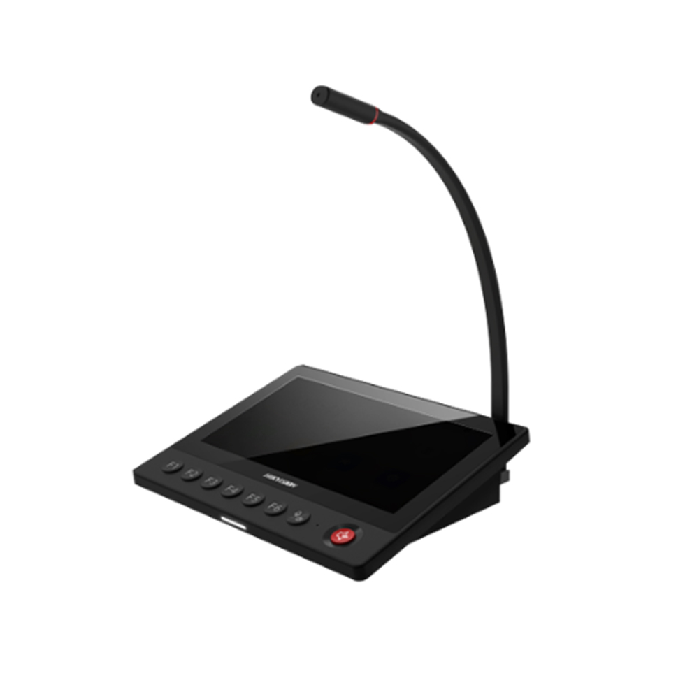 MICRÓFONO IP HIKVISION CON PANTALLA TÁCTIL DE 7' PARA AUDIO DE ALTA CALIDAD Y CONECTIVIDAD AVANZADA - 1