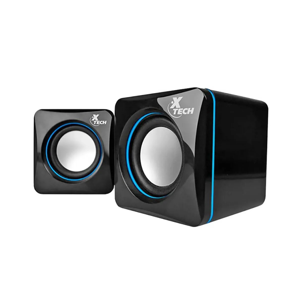 PARLANTES XTECH XTS-110 PARA PC - 6W RMS, USB Y CONECTOR 3.5MM, SONIDO POTENTE Y COMPACTO - 1