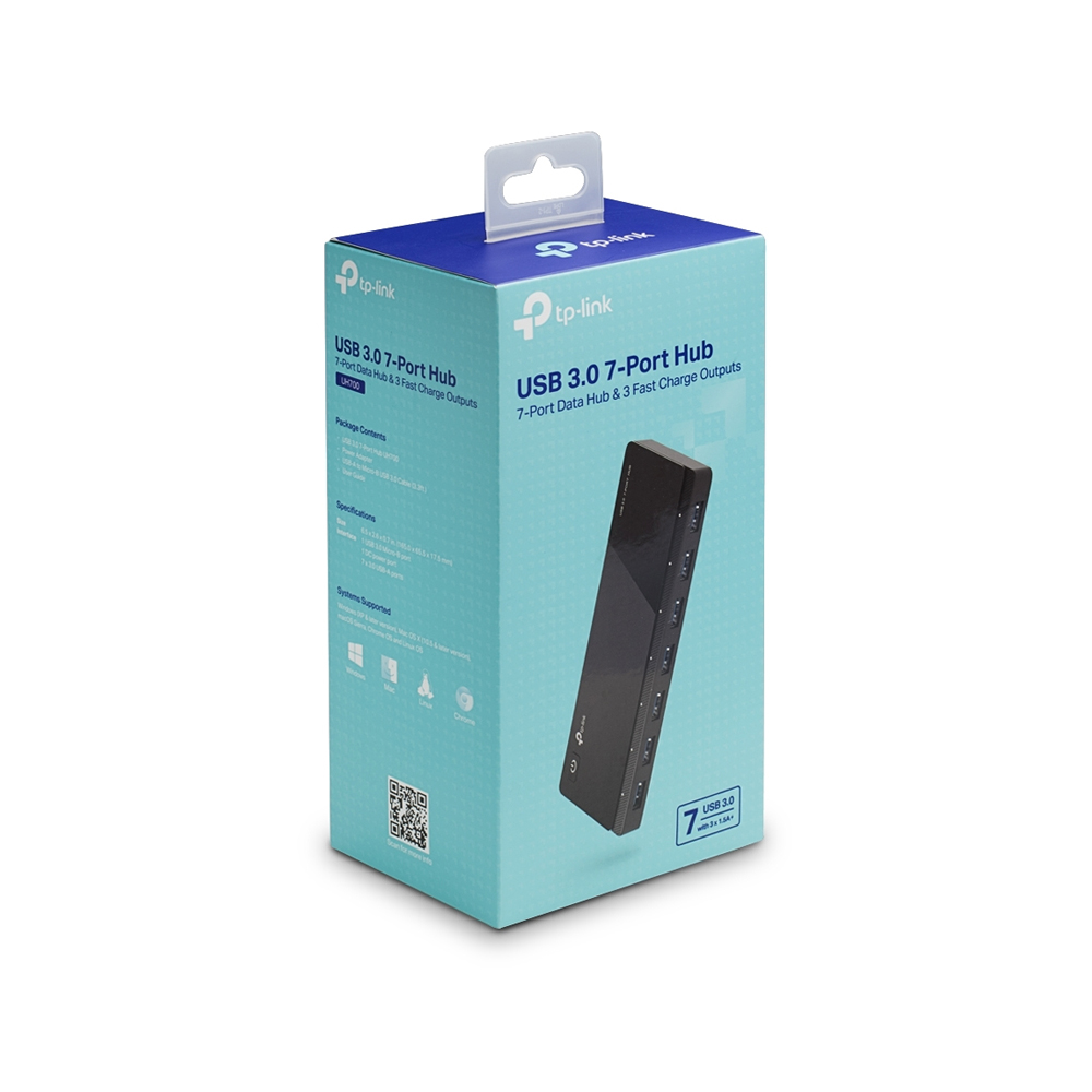HUB USB 7 PUERTOS TP-LINK UH700 - ALTA VELOCIDAD DE 5GBPS, CONECTIVIDAD RÁPIDA Y EFICIENTE - 1