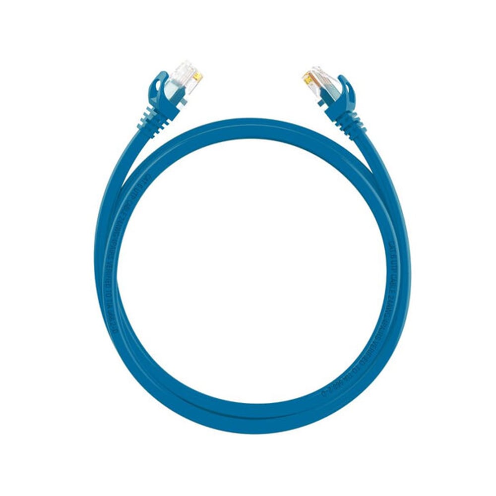 CABLE PATCH CORD HIKVISION UTP AZUL 2M - ALTA VELOCIDAD Y CONECTIVIDAD ESTABLE PARA REDES - 1