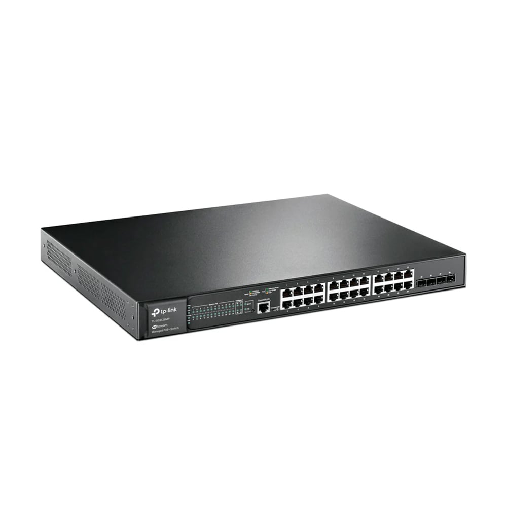 SWITCH TP-LINK OMADA 28 PUERTOS L2 POE+ GIGABIT CON 4 SLOTS SFP+ PARA RED DE ALTA VELOCIDAD - 1