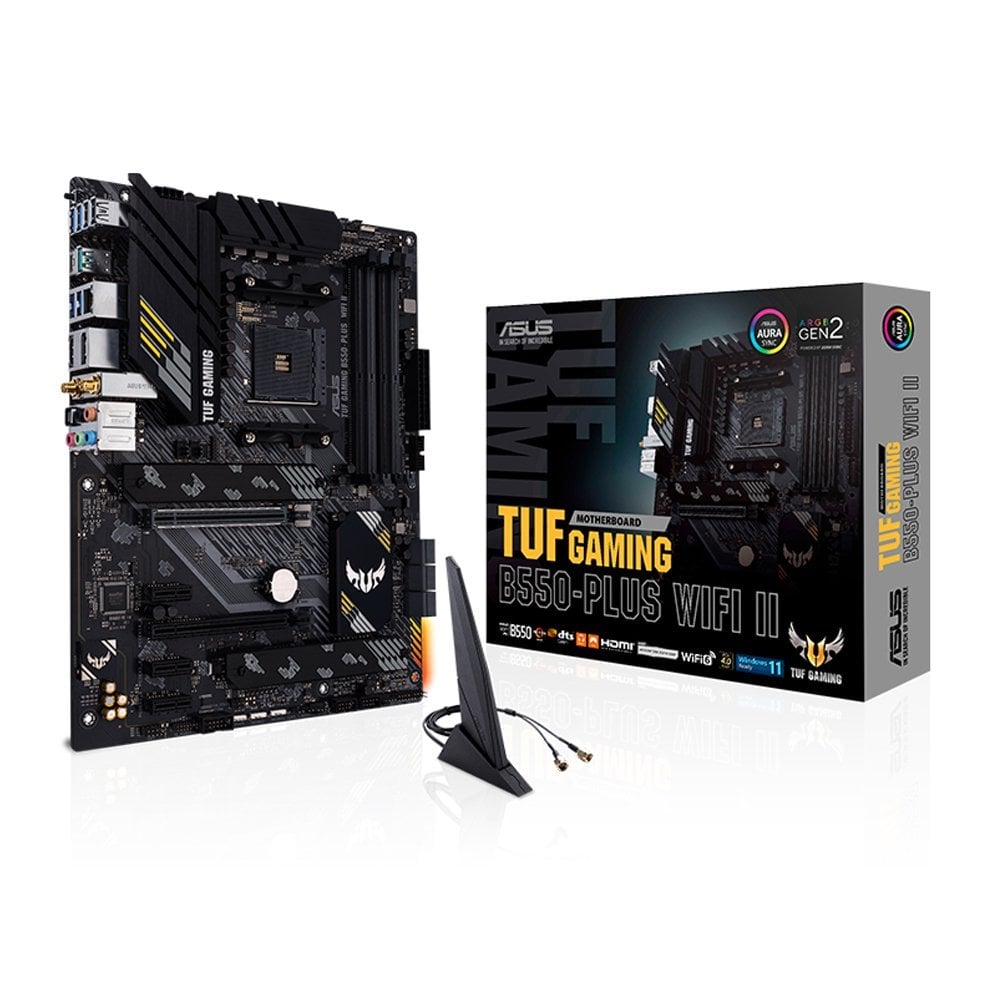 PLACA BASE ASUS TUF GAMING B550-PLUS WIFI II, 4X DDR4, HDMI, USB Y DISPLAYPORT, ALTO RENDIMIENTO - 1