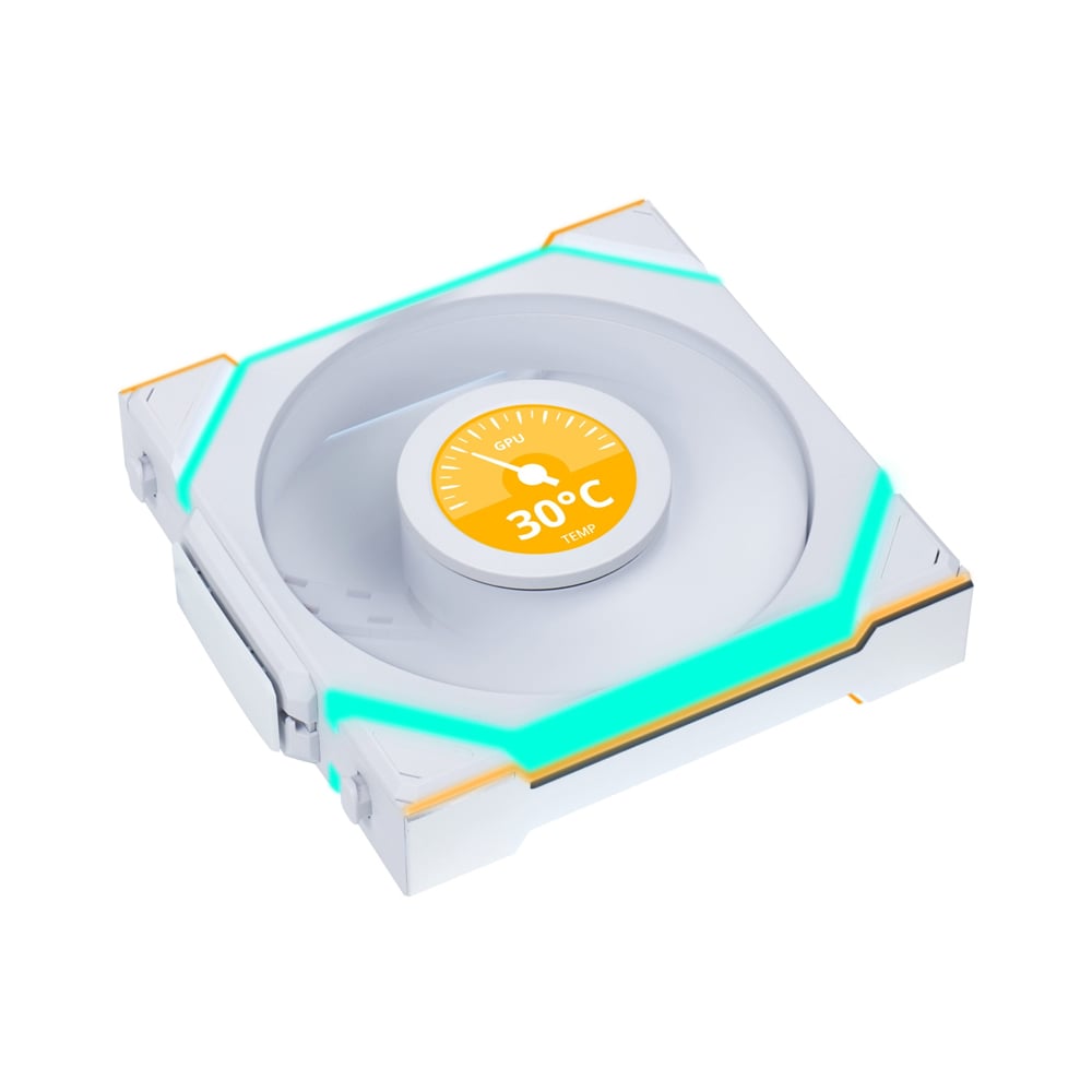 VENTILADOR LIAN LI UNI FAN SL ARGB 120MM BLANCO - KIT 3 EN 1 CON ILUMINACIÓN RGB PERSONALIZABLE - 1