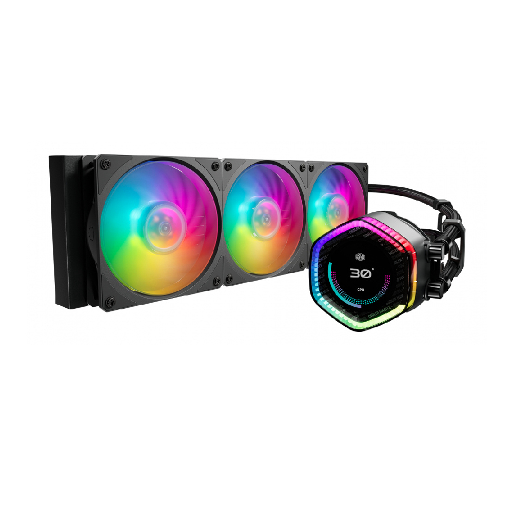 SISTEMA DE REFRIGERACIÓN LÍQUIDA COOLER MASTER MASTERLIQUID 360 ION RGB, 360 MM, EFICIENCIA ÓPTIMA - 1