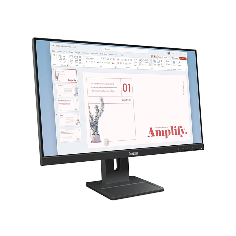 MONITOR PLANO LENOVO THINKVISION E24-40 23.8' FHD IPS CONECTIVIDAD HDMI DP VGA - 1