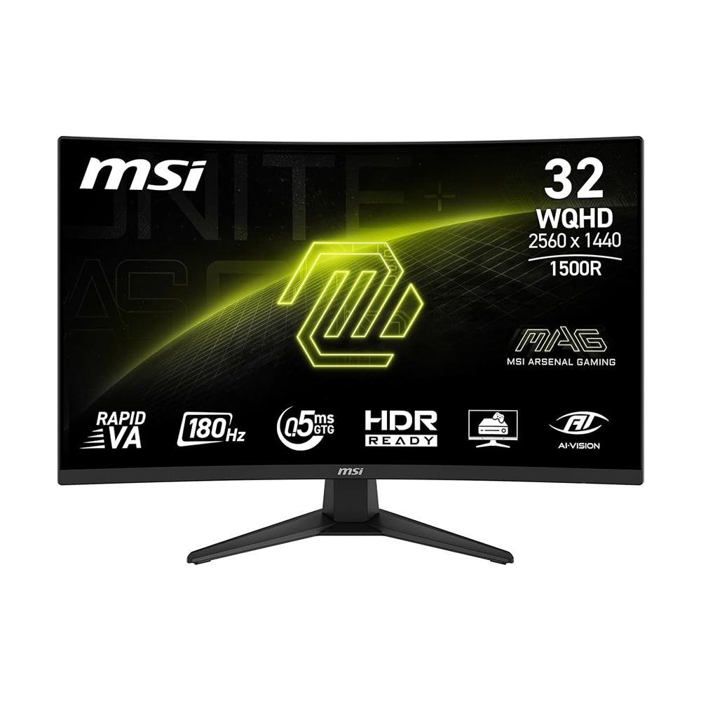 MSI MAG 321CQF E18 MONITOR 31.5' QHD 2560X1440 CON HDMI Y DISPLAYPORT – IDEAL PARA GAMING Y DISEÑO - 1