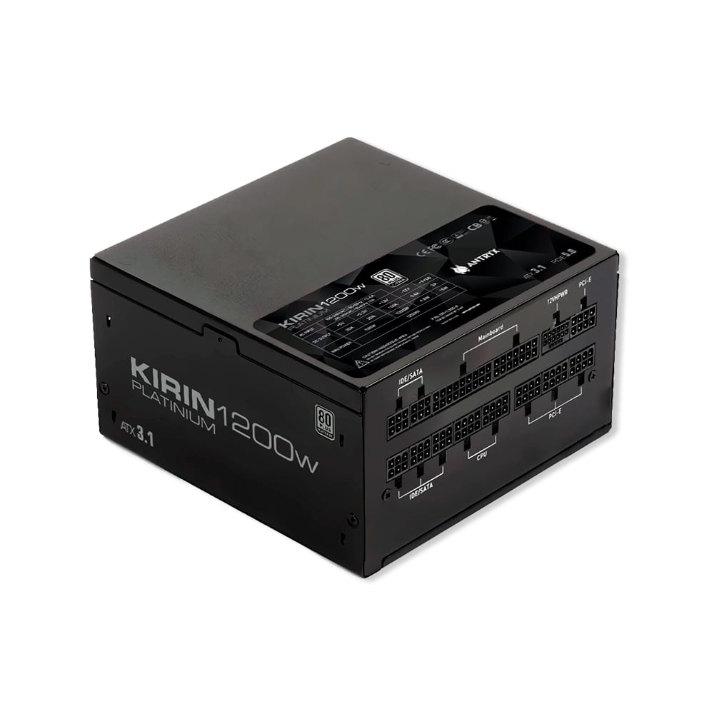 FUENTE DE PODER 1200W 80 PLUS PLATINUM ANTRYX KIRIN XPH1200 PARA PC ALTO RENDIMIENTO - 1