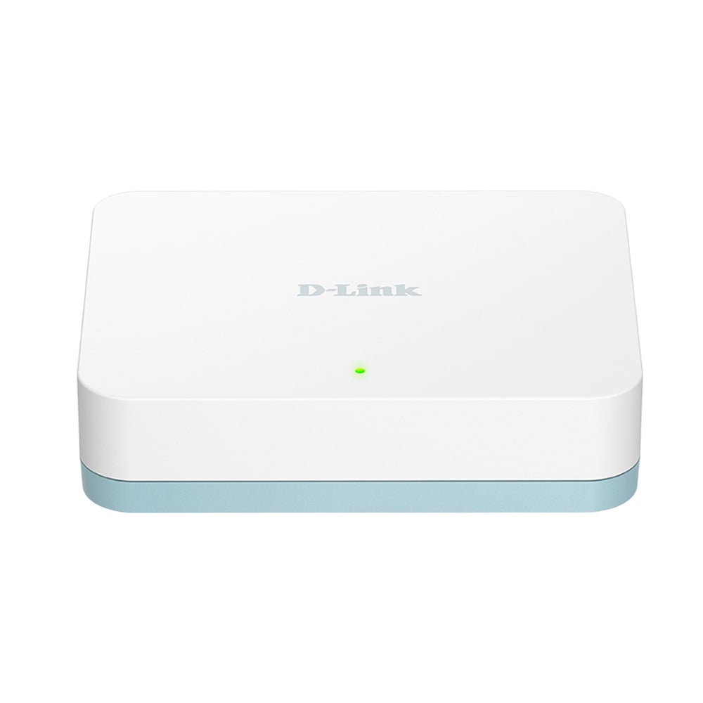 SWITCH D-LINK DGS-1005D DE 5 PUERTOS GIGABIT 10/100/1000 MBPS, NO GESTIONABLE, PLUG Y PLAY, IDEAL PARA RED DOM - 1