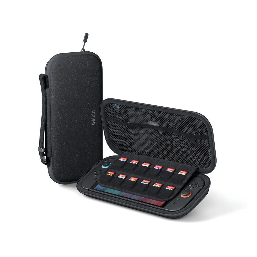FUNDA DE VIAJE BELKIN N SWITCH 2 PARA NINTENDO SWITCH COLOR NEGRO RESISTENTE Y COMPACTA - 1
