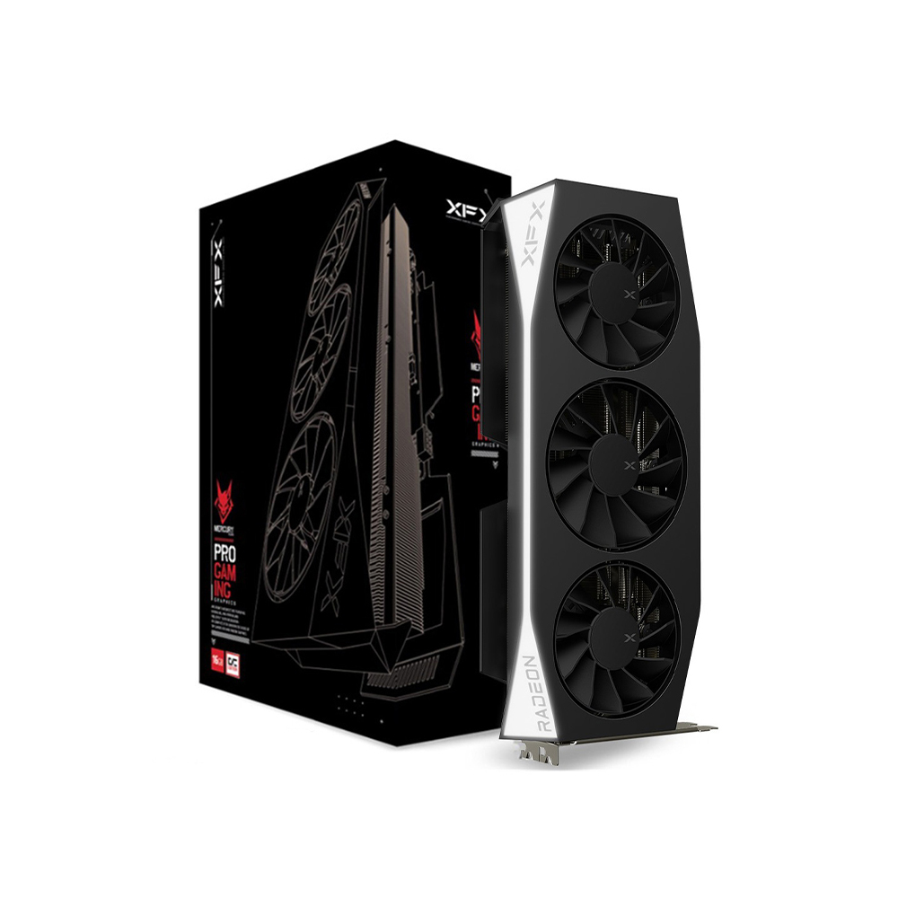 TARJETA DE VIDEO XFX MERCURY AMD RADEON RX 9060 XT OC 16GB GDDR6 PCIE5 PARA GAMING - 1
