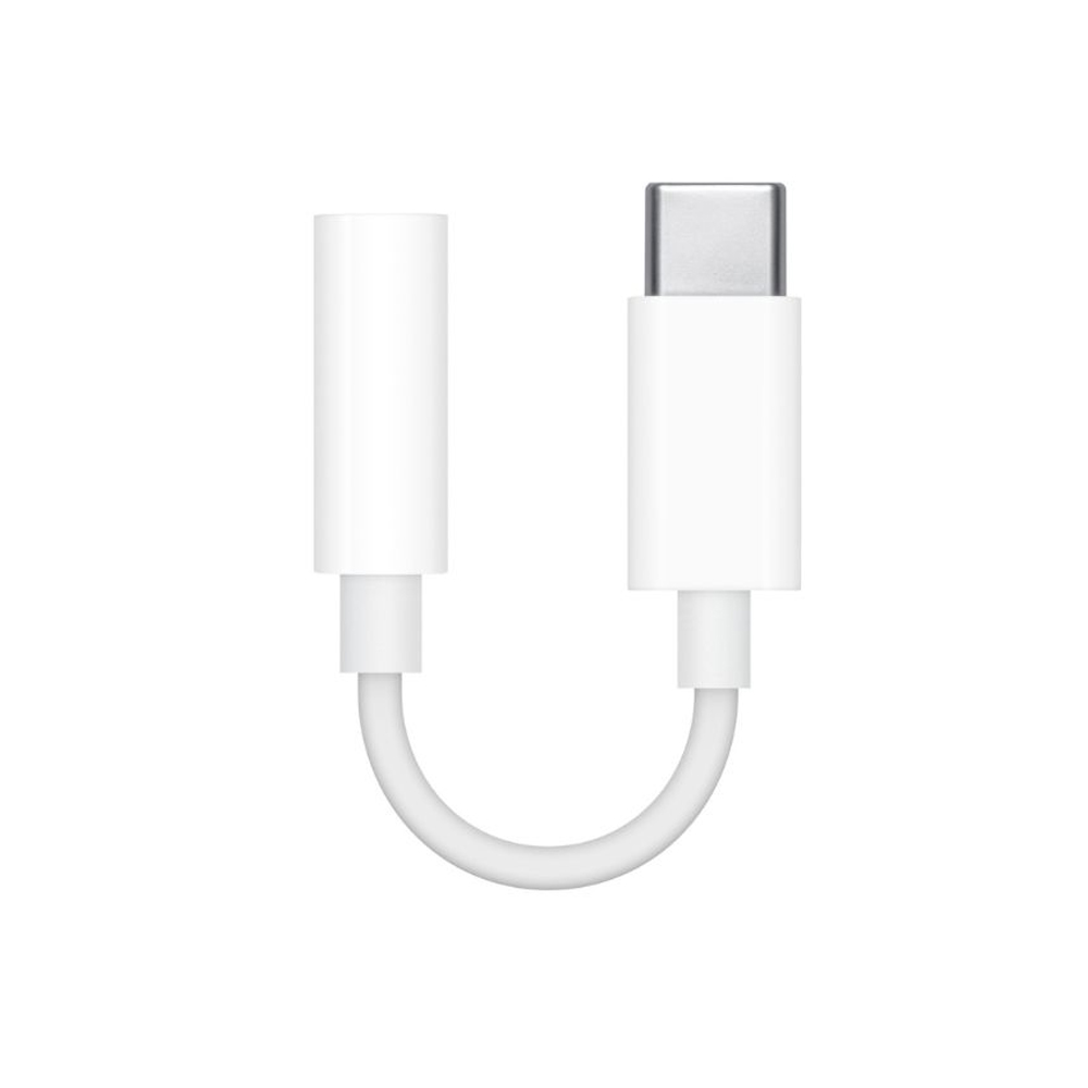 ADAPTADOR DE AUDIO APPLE DE 3.5 MM COMPATIBLE CON IPHONE Y IPAD - BLANCO - 1