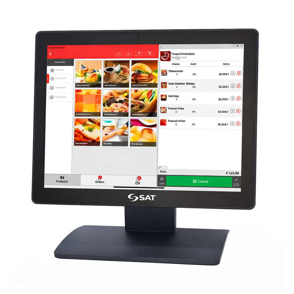 MONITOR TOUCH SAT 1054FPH 15 CAPACITIVO HDMI VGA - 1