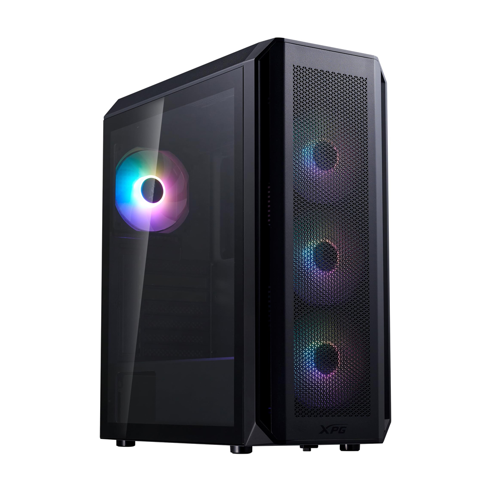 CASE GAMER XPG VALOR AIR PLUS 4 VENTILADORES ARGB NEGRO - 1