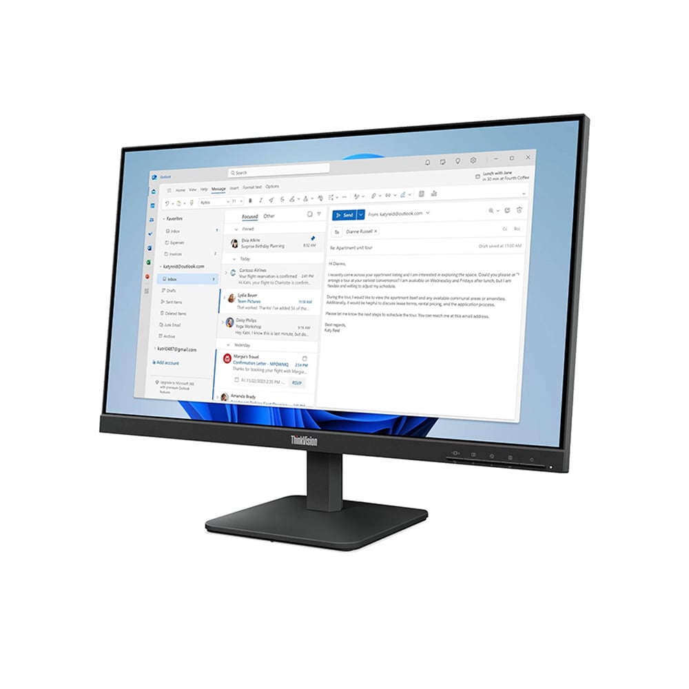 MONITOR LENOVO THINKVISION S24-4E 23.8' FHD IPS 1920X1080 HDMI VGA - 1