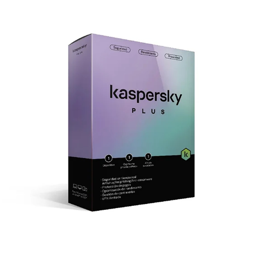 KASPERSKY PLUS 1PC 1AÑO SEGURIDAD INFORMÁTICA CAJA KL1042D5AFS - 1
