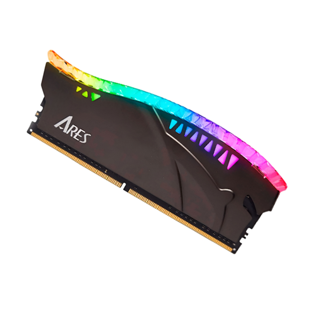 MEMORIA RAM ARES ARMOR DDR4 16GB 3200 MHZ ILUMINACIÓN RGB DISIPADOR DE ALUMINIO NEGRO - 1