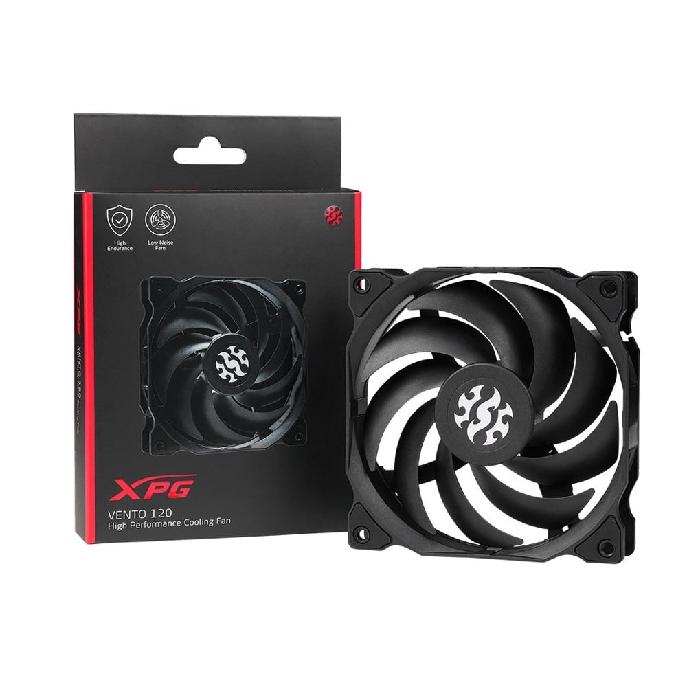 VENTILADOR XPG VENTO120-BKCWW 120 MM ENFRIAMIENTO COLOR NEGRO - 1