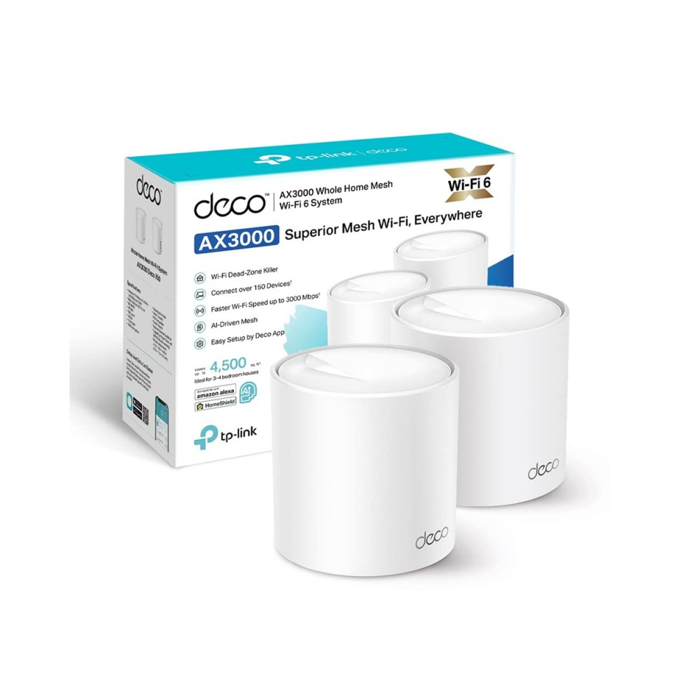 TP-LINK DECO X50 SISTEMA WI-FI MALLA 1GBE 2 ENRUTADORES WI-FI 6 DOBLE BANDA - 1