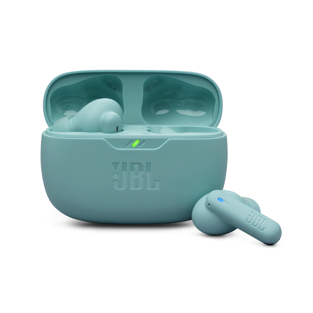 AURICULARES INALÁMBRICOS JBL WAVE BEAM 2 EN AZUL, CONEXIÓN BLUETOOTH Y SONIDO ENVOLVENTE DE CALIDAD. - 1