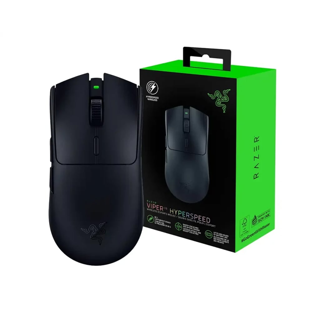 MOUSE RAZER VIPER V3 HYPERSPEED 30K DPI INALÁMBRICO MULTI-DISPOSITIVO LIGERO 82G NEGRO - 1
