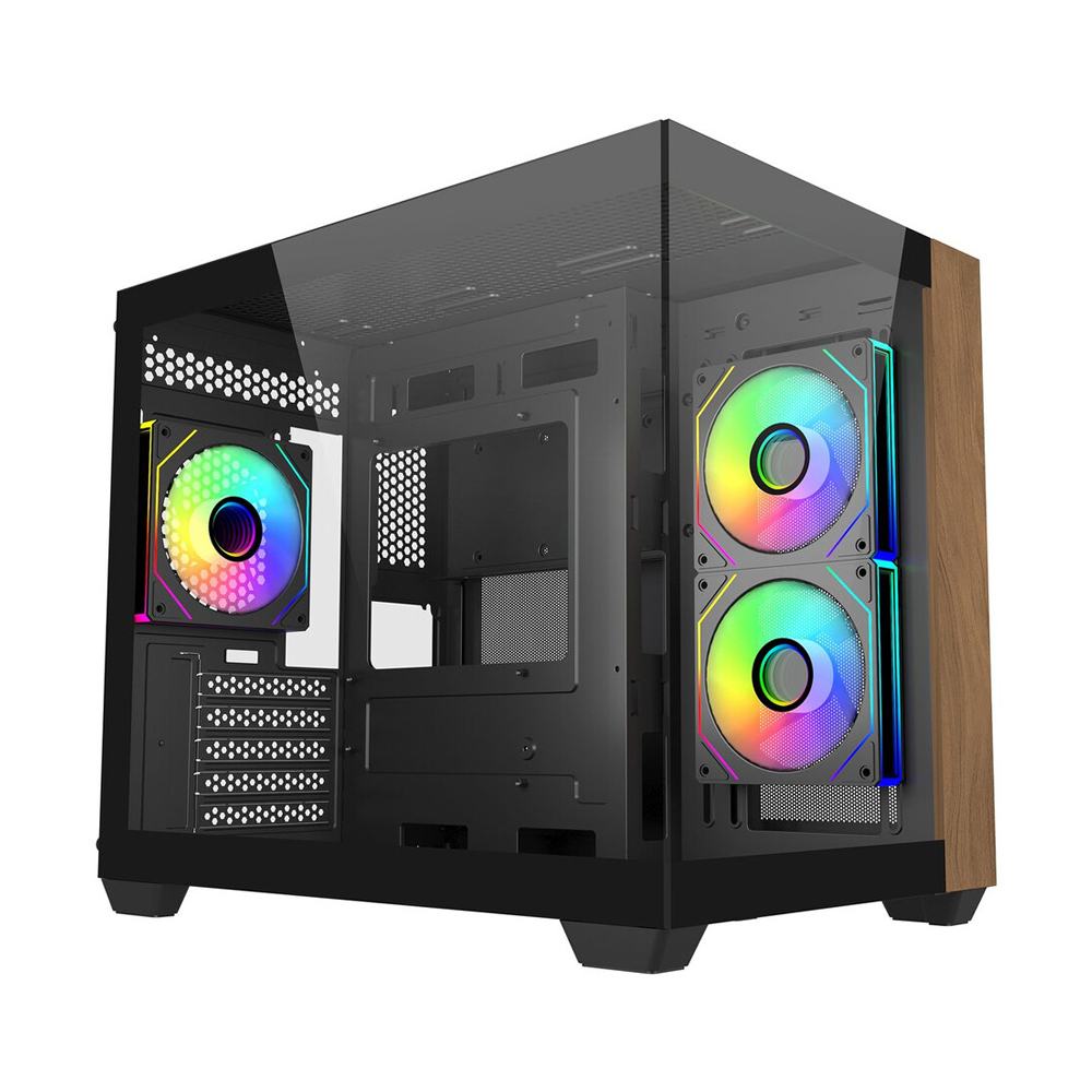 CASE MINI TOWER COOLER MASTER ELITE 481 3 FAN CONECTIVIDAD BLACK - 1