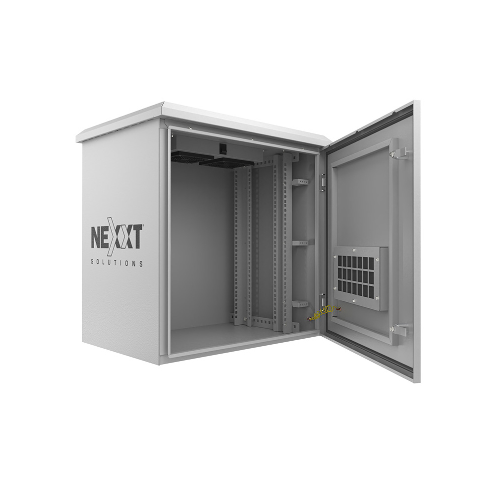 GABINETE EXTERIOR NEXXT SOLUTIONS NPC-O15U64P ACERO SPCC RECUBRIMIENTO EN POLVO COLOR GRIS CLARO - 1