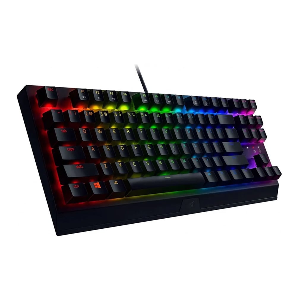 TECLADO RAZER BLACKWIDOW V3 TKL MECÁNICO AMARILLO CHROMA NEGRO US COMPACTO Y RÁPIDO - 1