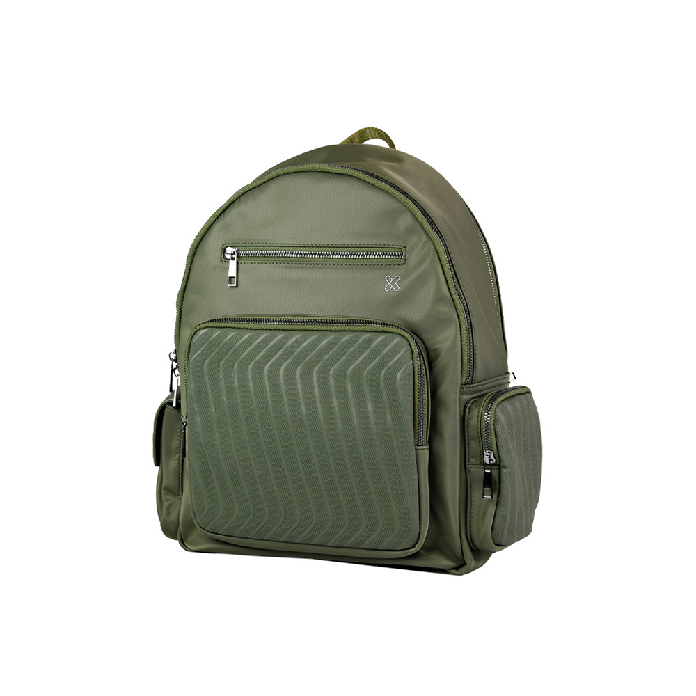 MOCHILA PARA NOTEBOOK KLIP XTREME KNB-755 13 PULGADAS VERDE RESISTENTE AL AGUA - 1