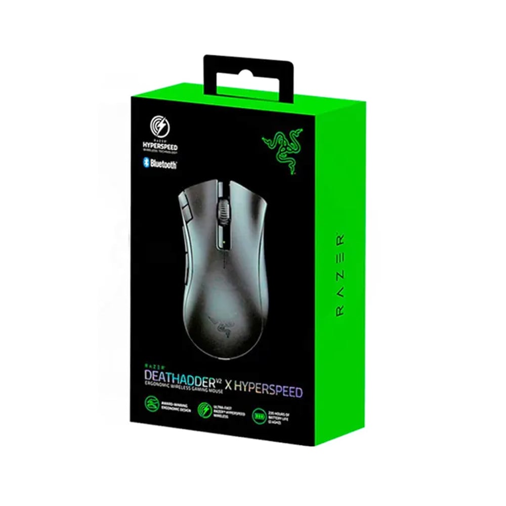 MOUSE RAZER DEATHADDER V2 X HYPERSPEED INALÁMBRICO 14K DPI MULTI-DISPOSITIVO COLOR NEGRO - 1