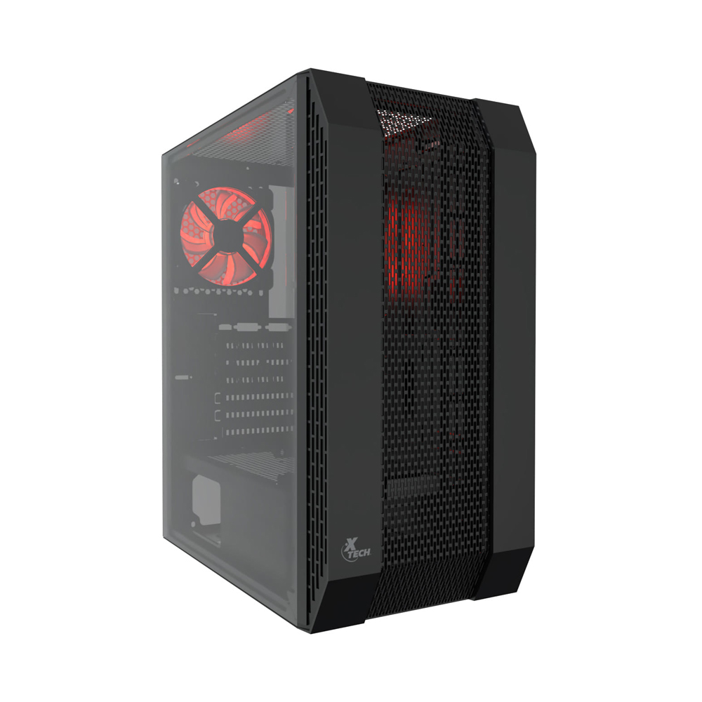 CASE XTECH XT-GMR3 ATX/MICROATX CON VENTANA ACRÍLICA LATERAL COLOR NEGRO - 1