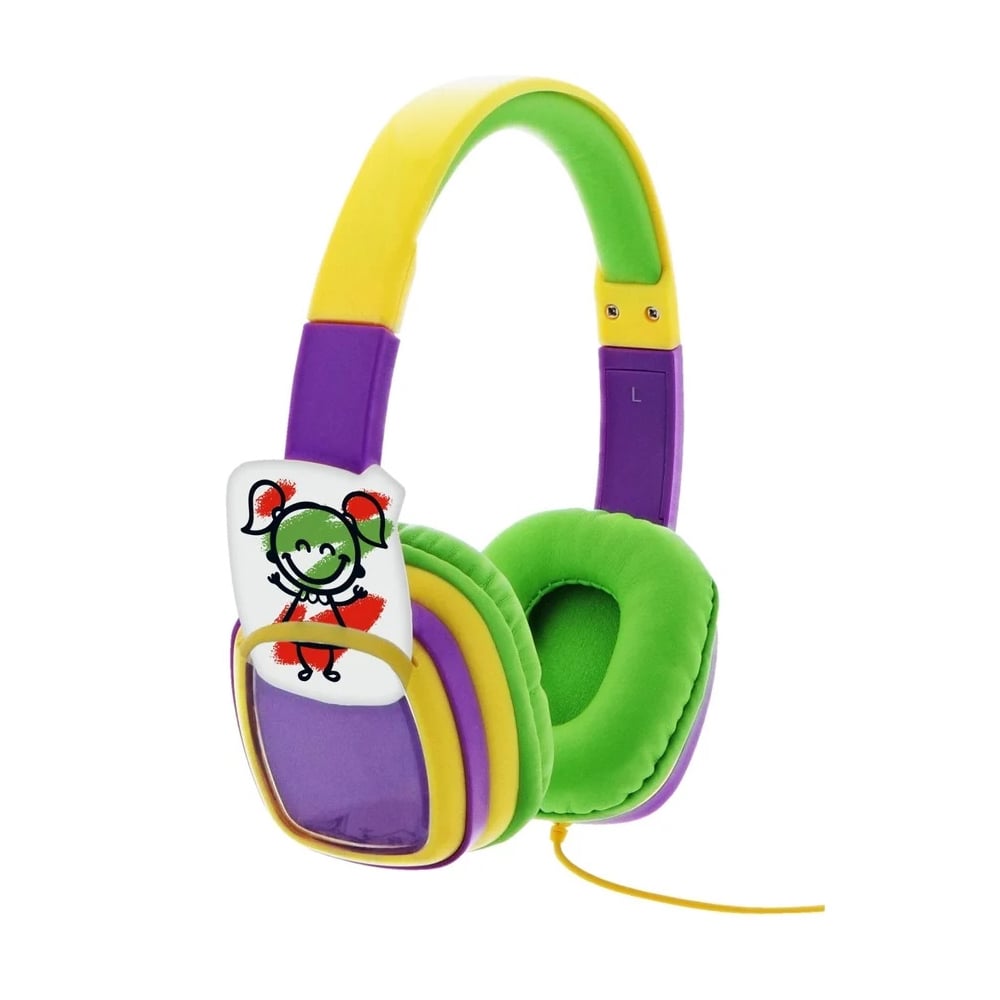 AUDÍFONOS DE DIADEMA XTECH SOUND ART XTH-350YL LIMITADOR DE VOLUMEN 85 DB - 1