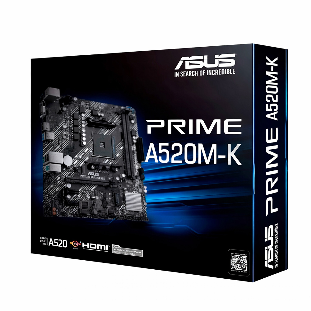 MOTHERBOARD ASUS PRIME A520M-K AM4 COMPATIBILIDAD AMD RYZEN 2 DDR4 M.2 - 1