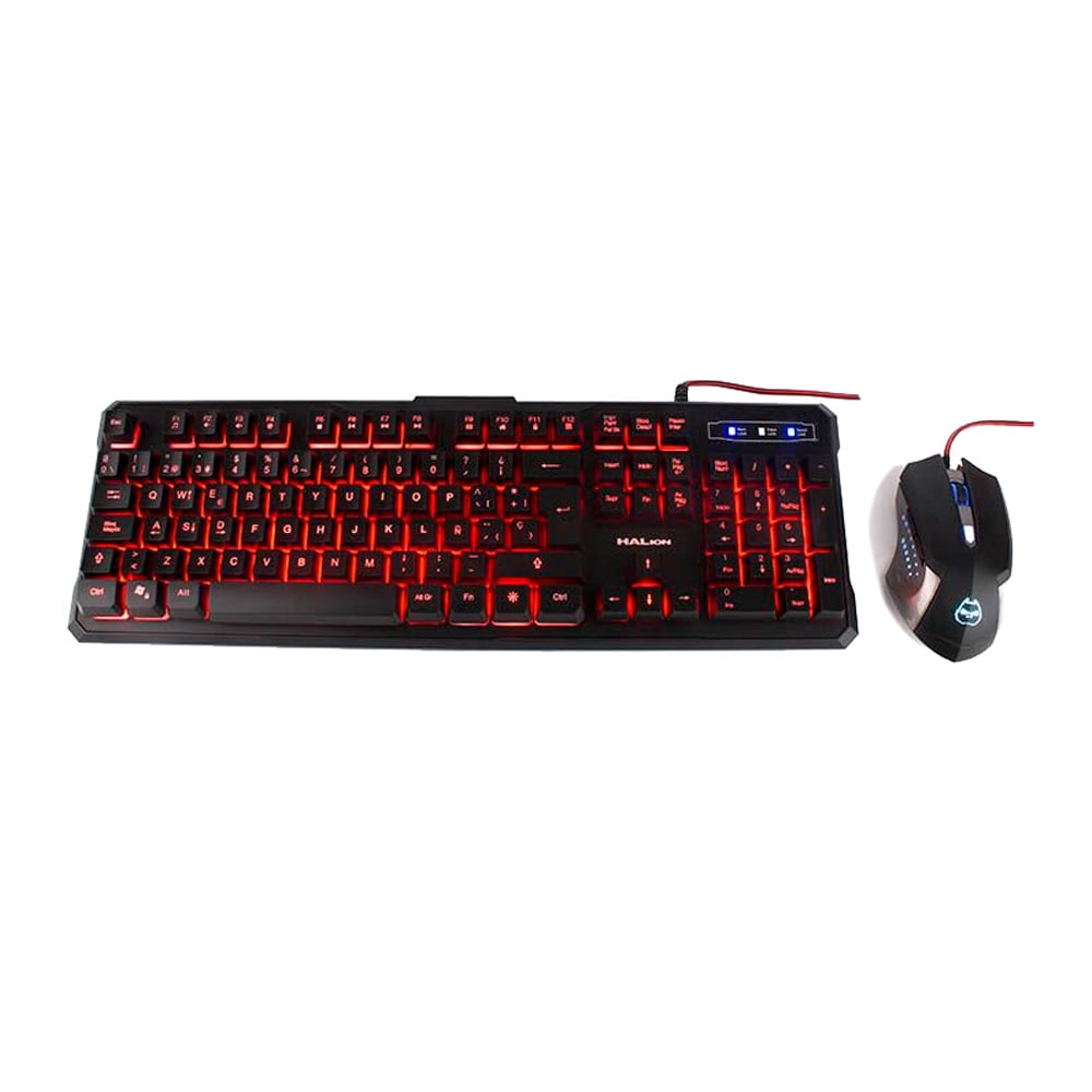 TECLADO HALION GAMING ODIN HA-515C CON CONECTOR USB - 1